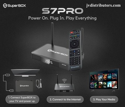 SUPERBOX S7 PRO TV Box 4K Streaming Media Player Authorized Plus PRO Set-UP