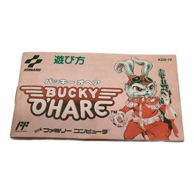 KONAMI Bucky O'Hare Famicom Game Manual Only Excellent JAPAN