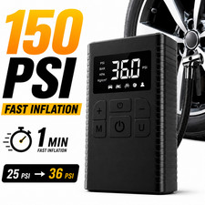 Portable Tire Inflator Air Compressor 150 Psi Cordless Auto Shut-off Digital Pum