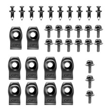 35PCS Engine Under Cover Splash Shield Guard Body Bolts Screws, Car Front