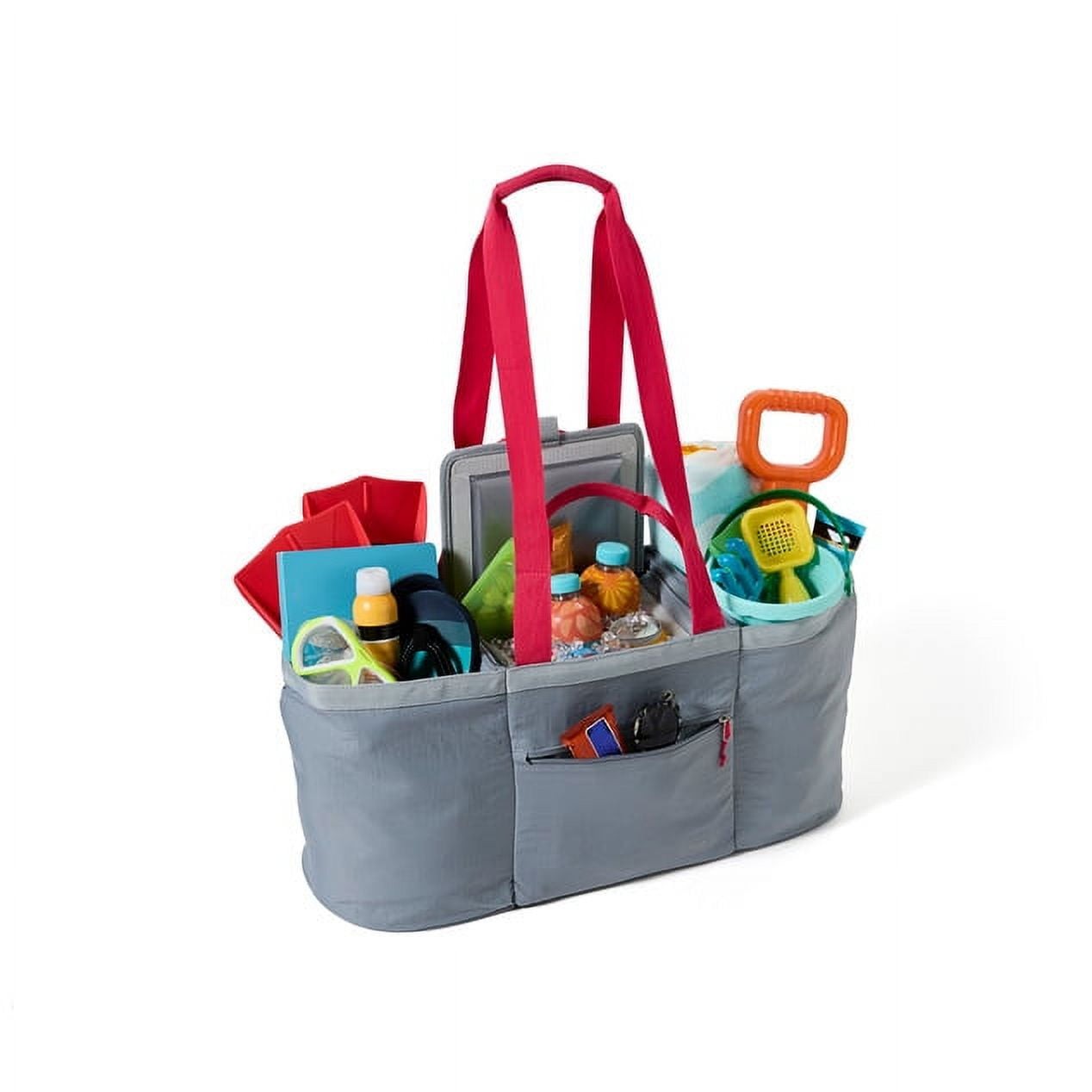 Tote, Gray And Pink