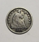 1858-O LIBERTY SEATED HALF DIME - Nice Coin