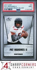 2017 LEAF SPECIAL RELEASE DRAFT SILVER #07 PAT MAHOMES II PSA 9