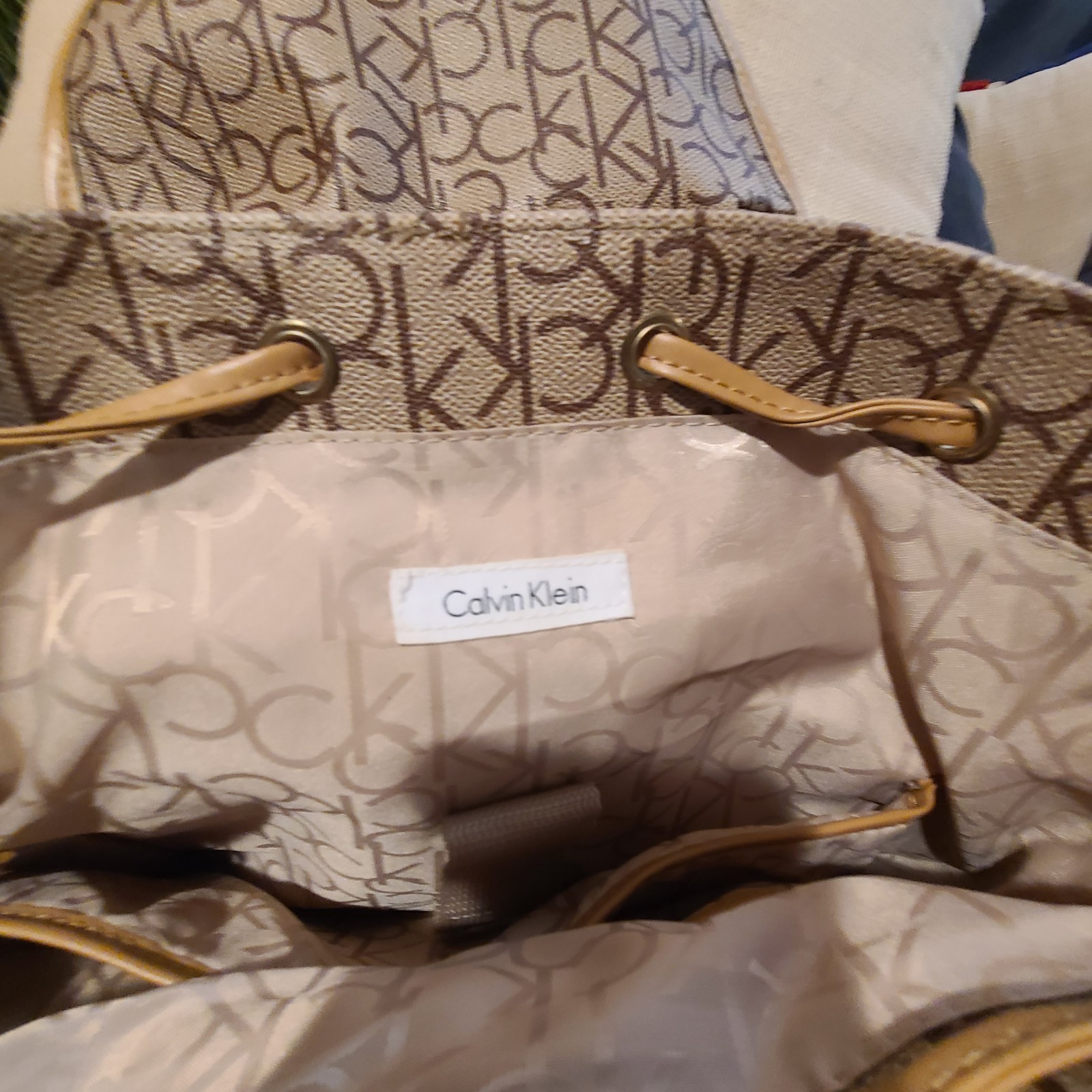 Calvin Klein Monogram Logo Backpack - image 7