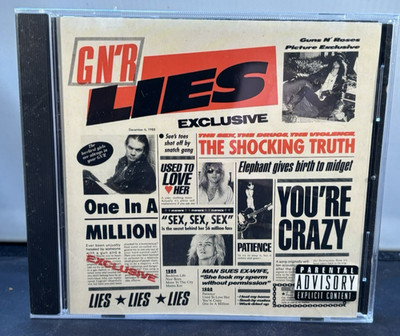 NEW! GN'R Lies Guns N' Roses (CD 1988)  Sealed BMG Direct Ed ~ FREE SHIP Crack