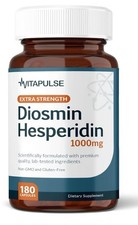 Vitapulse Diosmin Hesperidin Plus 1000mg Per Serving 180 Vegetarian Capsules