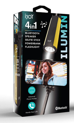 Bluetooth Speak Selfie Stick Power bank Flash Light iJoy 4in1