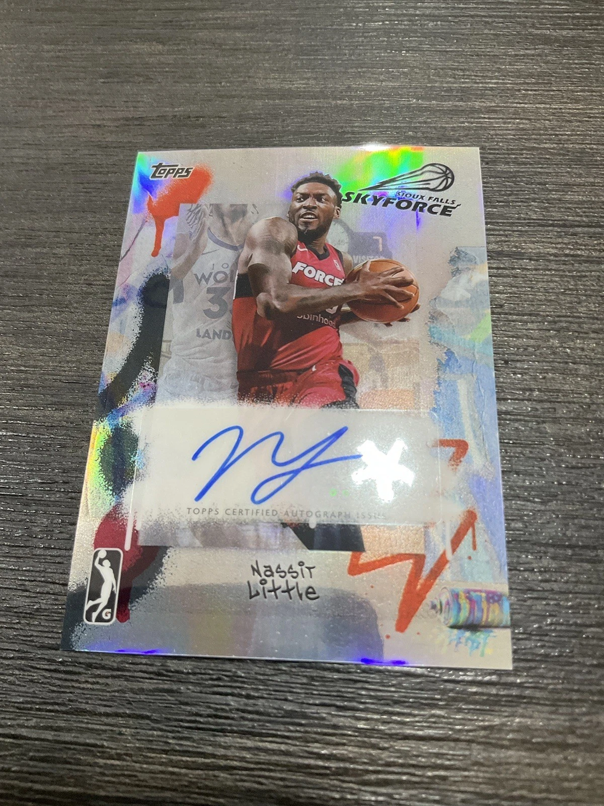 2024-25 Topps G-League Chrome Auto Autograph Nassir Little REFRACTOR