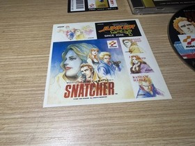 READ INFO- RARE - Snatcher Sega Saturn Japanese NTSC JAPAN Complete spinecard