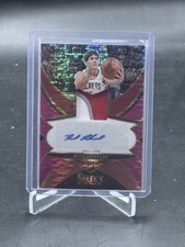 2024 Panini Select Reed Sheppard Rookie pink Pulsar Prizm Patch Auto /15 Rockets