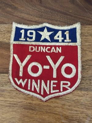 VINTAGE ORIGINAL Duncan YO-YO 1941 Winner Champion PATCH
