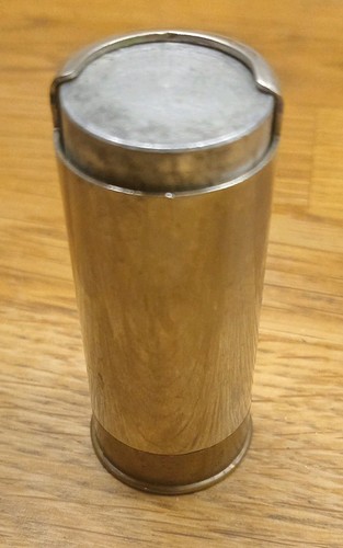 Interesting Sprung Vintage Coin Holder ? In Shape Of Gun Cartridge GCS dispenser