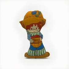 VINTAGE 80 s Strawberry Shortcake Huckleberry Pie 8" Pillow Plush Doll Handmade