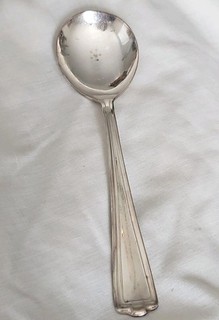 Vintage Louisville & Nashville Railroad Dining Car Silver 6" Soup Spoon