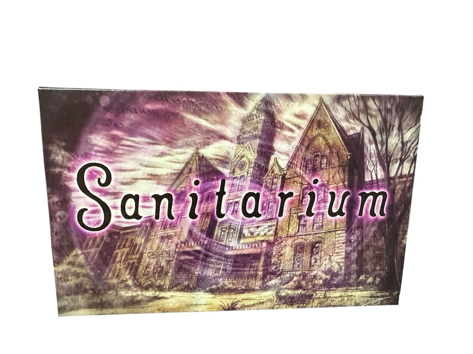 Rare SANITARIUM BOARD GAME horror theme escape card game 1-4p Asmadi Unpunched - Image 3 of 4
