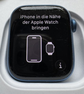 Apple Watch Series 7 41mm Aluminiumgehäuse  - Abyss Blue (GPS) (MKN13FD/A)