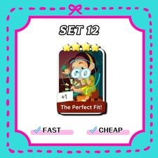 Monopoly Go Stickers 4 Stars The Perfect Fit  Set12  Ever After  Fast  Cheap