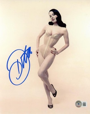 DITA VON TEESE SIGNED AUTOGRAPHED 8x10 PHOTO VERY SEXY LINGERIE BECKETT BAS