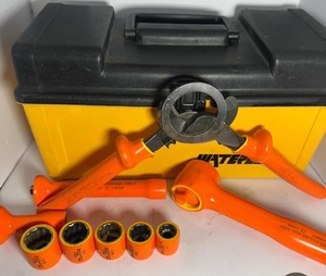 9-Piece Deep Wall Socket Set, ¼" Square Drive, Cementex Insulated