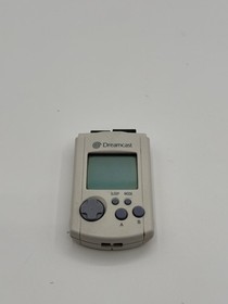 Official OEM SEGA Dreamcast White Visual Memory Unit VMU HKT-7000 Tested!!!