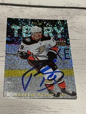 Troy Terry Signed Card Fleer Ultra Speckled Rainbow JSA COA IP Auto Ducks a