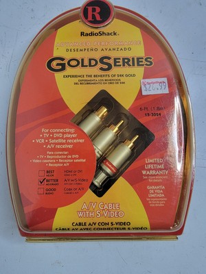 Audio Visual Cable 6-Foot Premium Series for TV DVD Player RadioShack New in Box