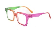 Multicolor Square Full Rim Plastic Eyeglass Frames