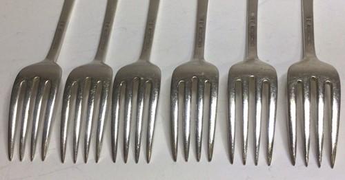 1847 Rogers Bros International Silver Sylvia 6 horquillas S monograma plateado - Imagen 5 de 24