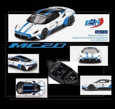 BBR Models 1:64 Maserati MC20 #2 Maserati Performance Experience - White/Blue