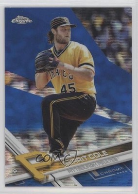 2017 Topps Chrome Blue Wave Refractor 1/75 Gerrit Cole #136 0b5f