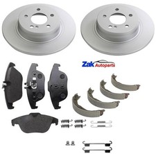 FOR MERCEDES C220 CDi C230 C250 C280 REAR BRAKE DISCS & PADS & SHOES FITTING KIT