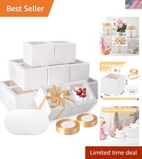 40pcs 6x6x5 inch Mini Cake Boxes with Cake Bo...