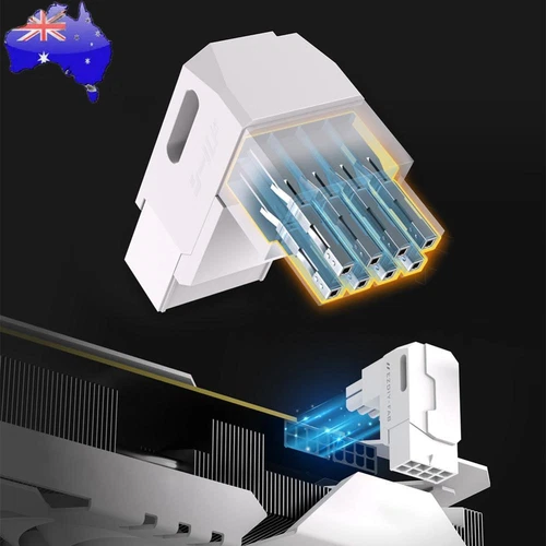 Graphics Card Power Connector Adapter Plastic Power Right Angle Elbow Adapters
