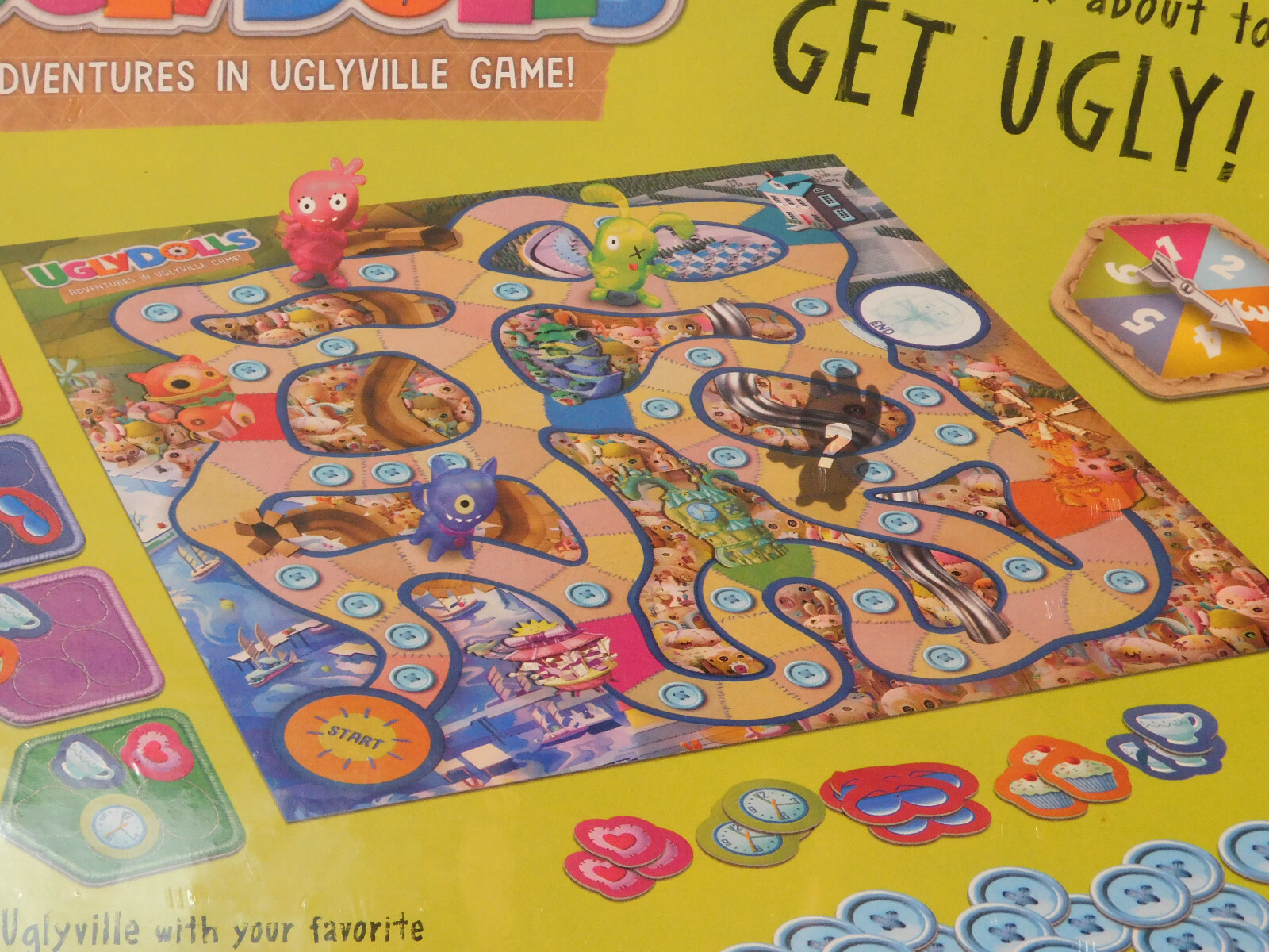 UglyDolls: Adventures in Uglyville Board Game Hasbro 6Y+ inc 4 Ugly Figures 2019