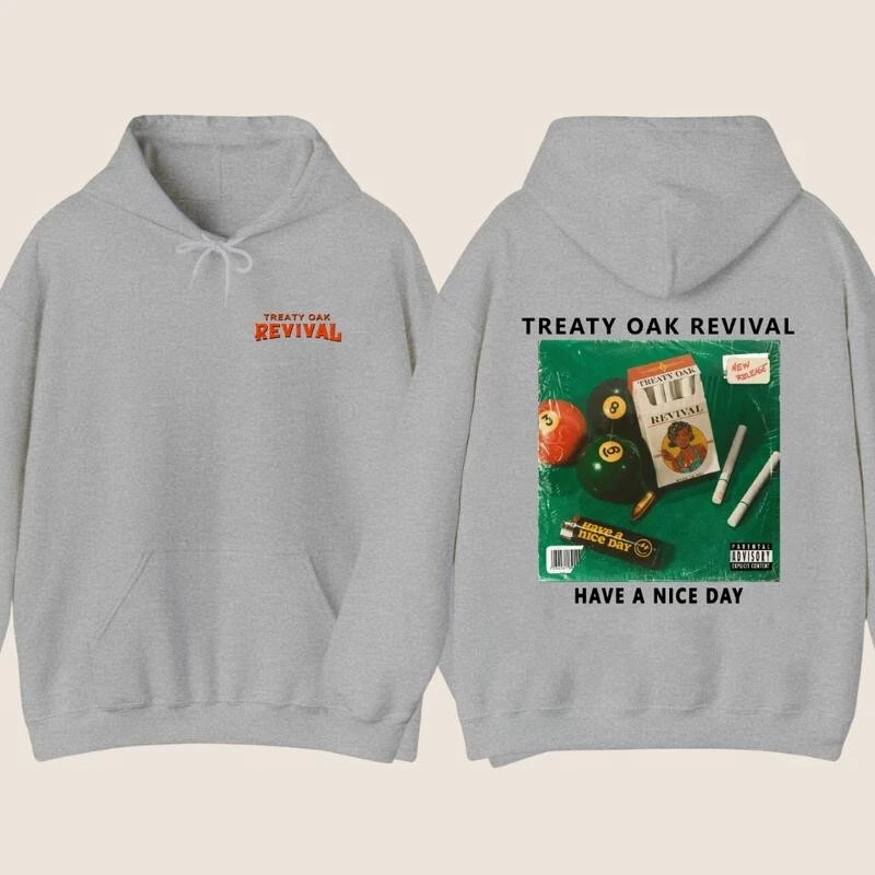 Sudadera con capucha Treaty Oak Revival - Diseño único de portada de álbum para fanáticos de la música talla S-3XL Foto 2 de 4