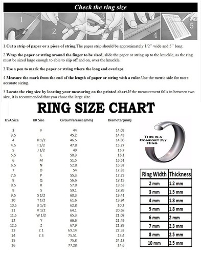 5mm Tungsten Carbide Black Plated Brushed Center and Polished Edge Ring - Picture 5 of 5