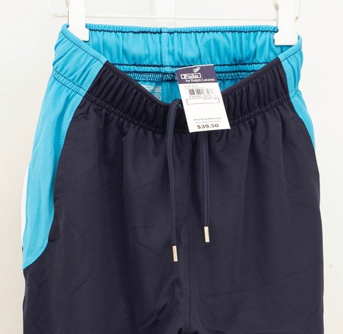 NWT POLO Ralph Lauren Performance Boy's Shorts Blue White Black Size S/8 - Picture 4 of 5