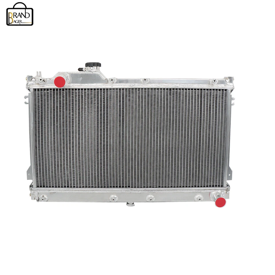 Parafuso de radiador de corrida núcleo de alumínio completo 2 fileiras perfeito estado para 89-97 Mazda Miata MX-5 - Imagem 2 de 4