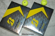 NEW 2 Dozen BRIDGESTONE EXTRA SOFT Yellow GOLF BALLS Free 2 Dozen Tees