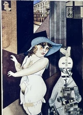 George Grosz “Daum Marries" 35mm Dadaism New Objectivity Slide