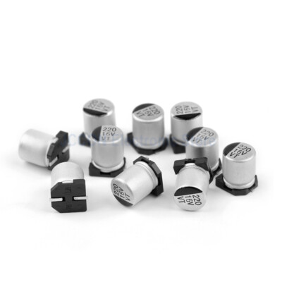 400Pcs Condensatore Elettrolitico 1uF A 1000uF Kit Assortimento Di Condensatori Elettrolitici In Alluminio SMD Nero Con Scatola Di Immagazzinaggio - 24 Valori