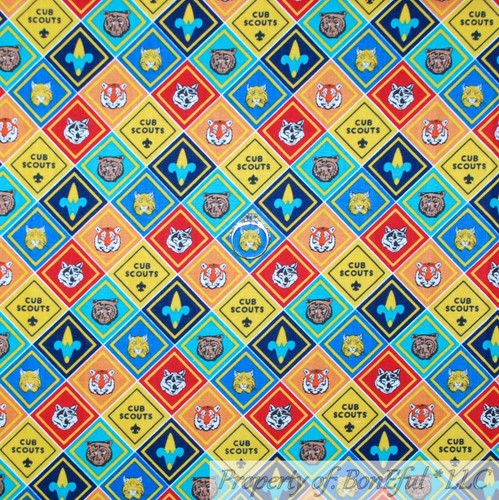 BonEful Fabric FQ Cotton Quilt Blue B&W Retro Men USA VTG American Flag Classic - Picture 12 of 14