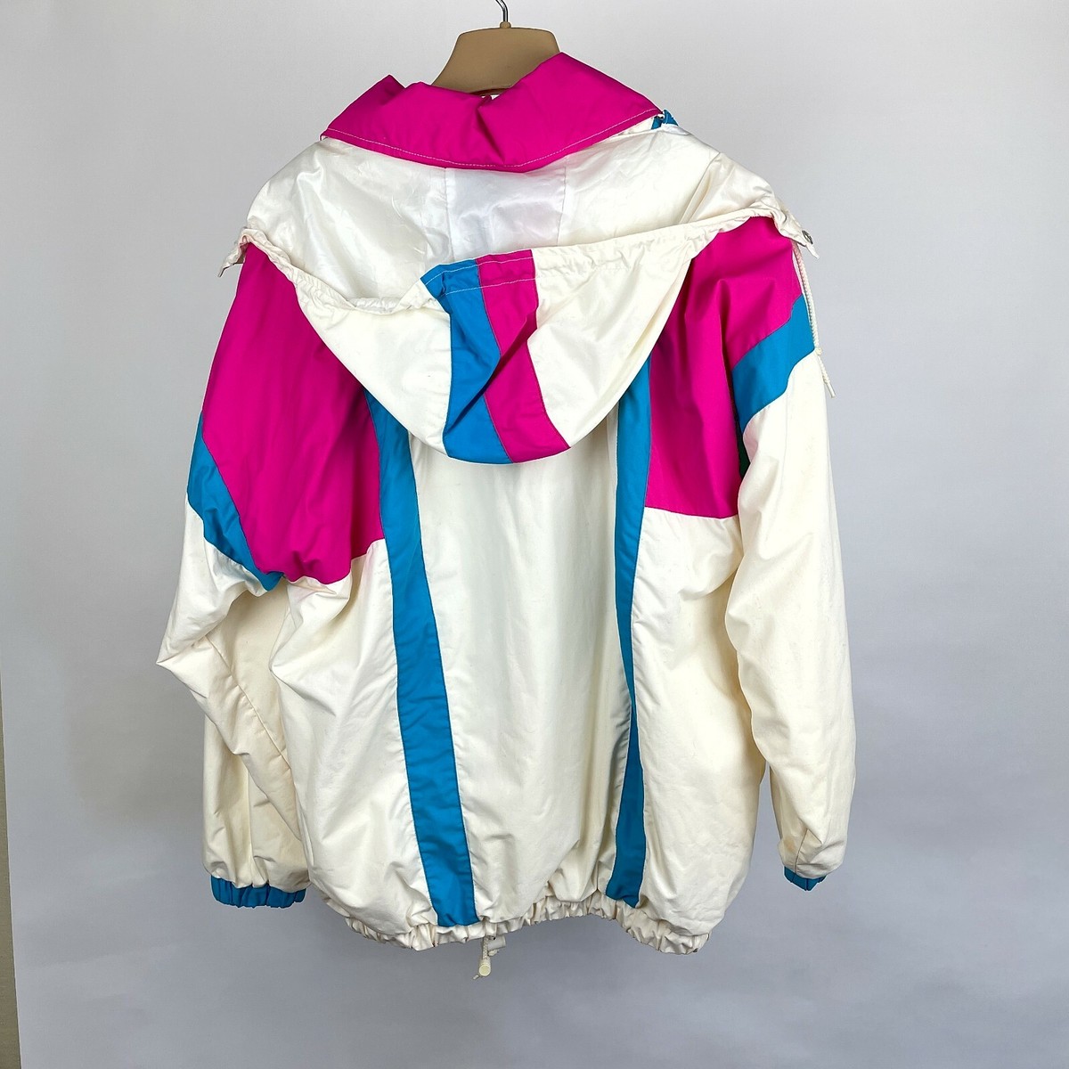 VTG 90's SUNICE Ultrex White Pink Teal Ski Jacket Coat (12) AND