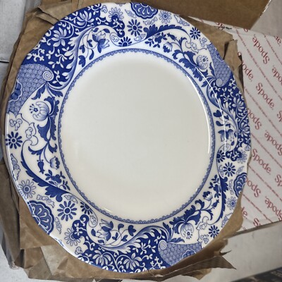 Spode Blue Italian Collection Inch Round Brocato Plate, Fine