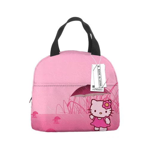 Sanrio Hello Kitty Lunch Bag Insulated Student Snack Picnic Food Storage Bag - Picture 8 of 56