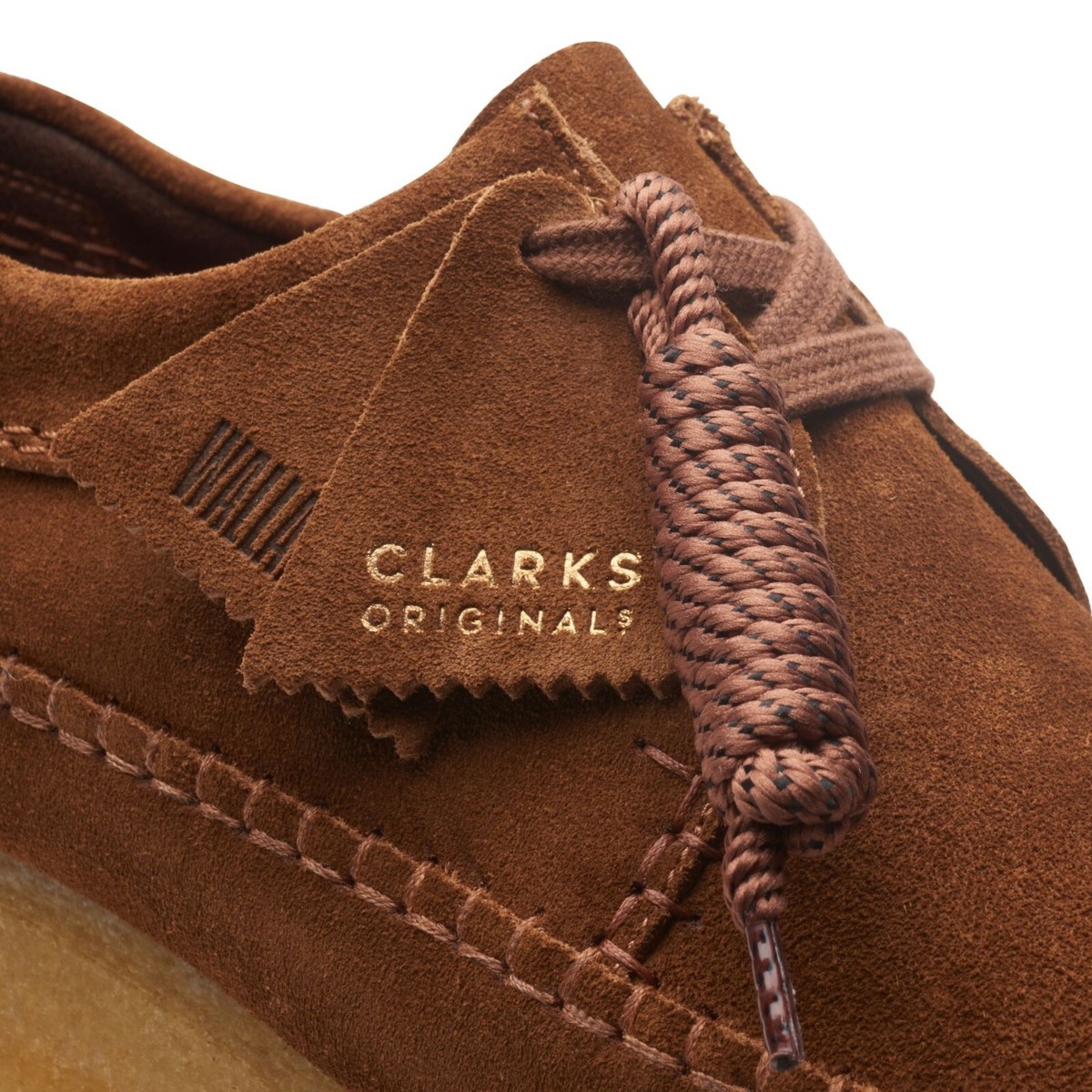 NEW CLARKS men\'s weaver shoes in cola suede Clarks Men main image 4