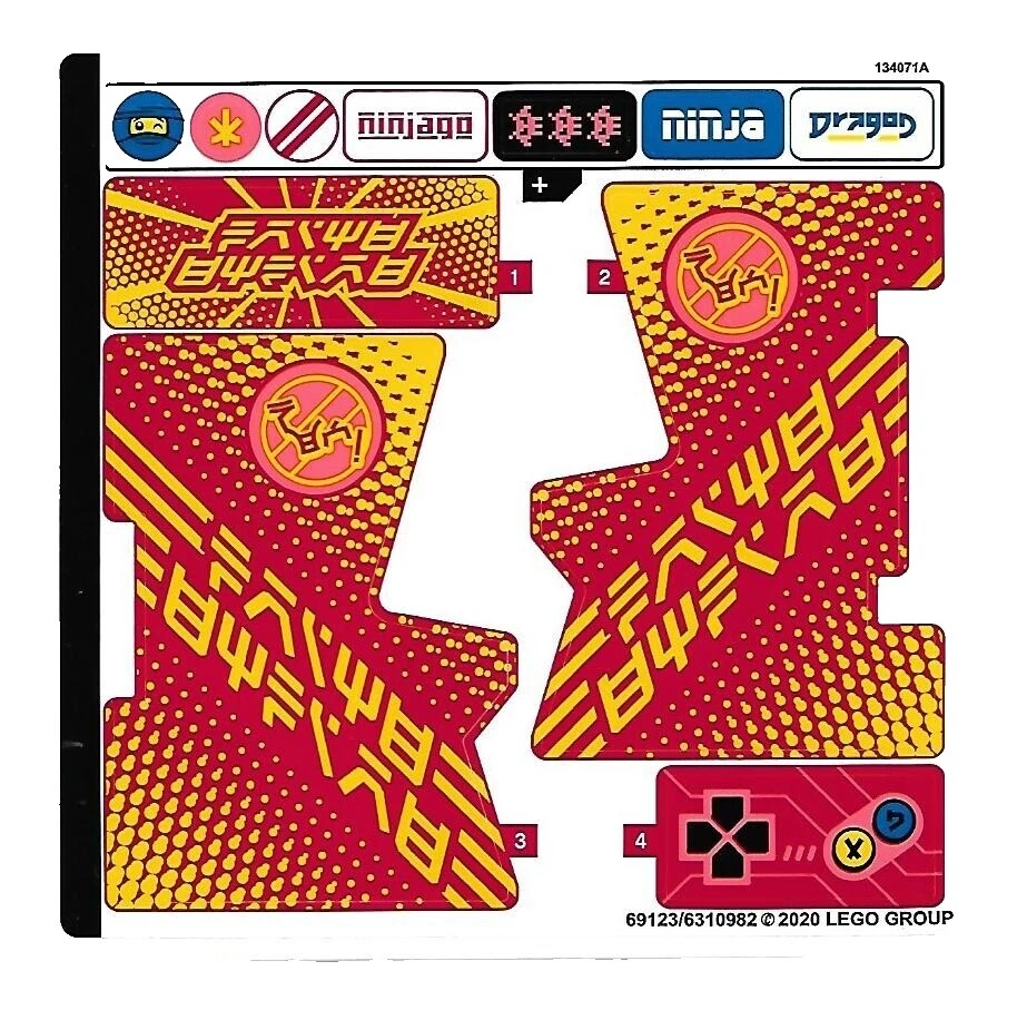 Multicolor LEGO (R) Stickers