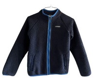 Boys Columbia Fleece zip up jacket navy , size L/14 -15