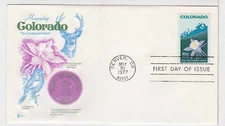 TurtlesTradingPost- Colorado Statehood 1977 #1711 FDC Cachet Craft Cachet