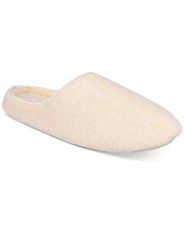 Charter Club Womens Size Medium 7-8 Sweater Knit Indoor Slippers Memory Foam Tan